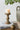 A&B Ornate Wooden Candle Holder with Antique Gold Finish 3.5"D x 8"H - Candle Holders Merchandise