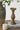 Ornate Wooden Candle Holder with Gold Finish 3.5"D x 11"H - Evergreen Home and Floral