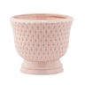 Napco Pink Dimple Compote Planter 4.25"H - Planters Merchandise