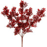 Greenhouse International Plastic Boxwood Bush Burgundy 18"H - Uncategorized Silk