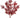 Greenhouse International Plastic Boxwood Bush Frosted Burgundy 18" - Artificial Shrubs Silk