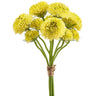 Allstate Pompon Dahlia Bundle Yellow 14" - Artificial Flowering Plants Silk