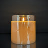 Radiance Large Pillar Candle Champagne 5.75" x 5.75" - Evergreen Home and Floral