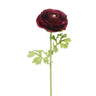 Winward Ranunculas Stem Burgundy 22'' - Uncategorized Silk