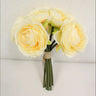 Supreme Ranunculus Bouquet x9 Yellow 10" - Artificial Flowering Plants Silk