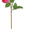 Select Real Touch Garden Rose Spray Fuchsia 24" - Artificial Flowering Plants Silk