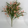 Le Fleur Real Touch Mini Lily Bush White-Pink 21" - Artificial Flowering Plants Silk