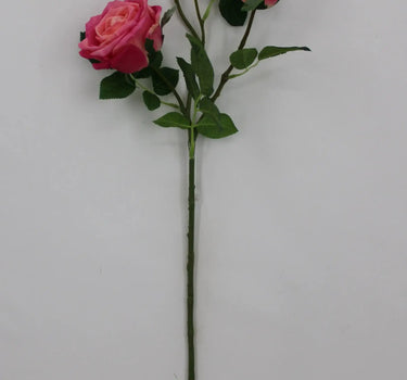 Golden Bell Real Touch Rose Bud Stem Pink 31" - Artificial Flowering Plants Silk