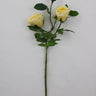 Golden Bell Real Touch Rose Bud Stem Yellow 31" - Artificial Flowering Plants Silk