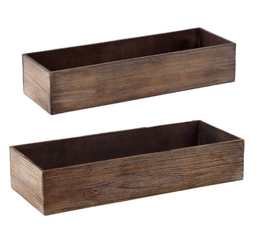 Napco Rectangle Wood Box (2 Sizes) - Planters Merchandise