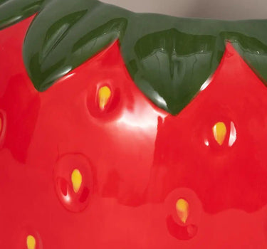 Sagebrook Red-Green Strawberry Planter 7"W x 6"H - Planters Merchandise