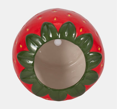Sagebrook Red-Green Strawberry Planter 7"W x 6"H - Planters Merchandise