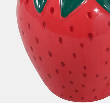 Sagebrook Red Strawberry Pencil Cup/Vase 4" - Vases Merchandise
