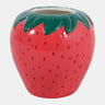 Sagebrook Red Strawberry Pencil Cup/Vase 4" - Vases Merchandise