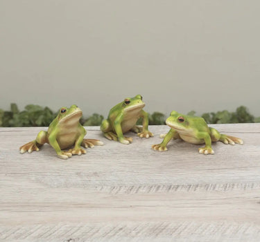 Gerson Resin Frog (3 Asst) 3.54"L - Figurines Merchandise