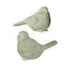 Regency Resin Green Garden Bird Figurine (2 Asst) 4" - Figurines Merchandise