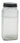 A&B Ribbed Clear Glass Kitchen Canister (3 Sizes) - Food Storage Containers Merchandise