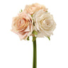 Allstate Rose Bundle Pink-Cream 7.5" - Artificial Flowering Plants Silk