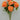 Golden Bell Rose Bush Orange 23" - Artificial Flowering Plants Silk