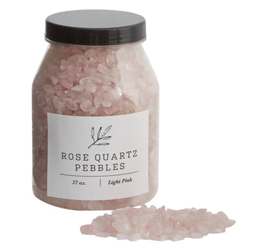 Accent Decor Rose Quartz Pebbles 37oz - Vase Fillers Merchandise