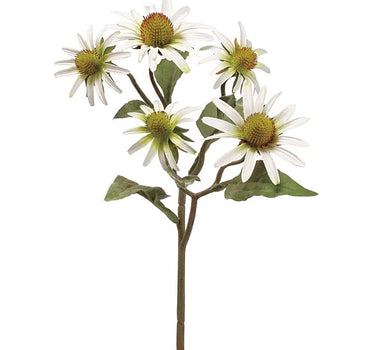 Allstate Rudbeckia Spray White 20.5" - Artificial Flowering Plants Silk