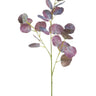 Select Silver Dollar Spray Plum 28" - Artificial Non-Flowering Plants Silk