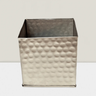 SNK Silver Iron Hammered Cube 5'' x 5" x 5'' - Vases Merchandise