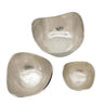 A&B Silver Lindi Aluminum Bowl Medium 9.5" x 9.5" x 4.5" - Decorative Bowls Merchandise