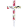 Solar "Always and Forever" Cross Stake - Evergreen Home and Floral