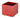 A&B Square Red Vase 5.5" x 5.5" x 5" - Vases Merchandise