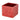 A&B Square Red Vase 5.5" x 5.5" x 5" - Vases Merchandise