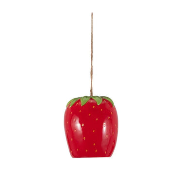 Sagebrook Strawberry Bird House/Feeder 6" - Birdhouses Merchandise