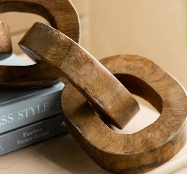 A&B Teak Wood Chain Decor 5" x 20" - Uncategorized Merchandise