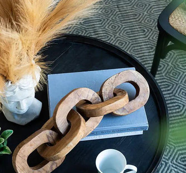 A&B Teak Wood Chain Decor 5" x 20" - Uncategorized Merchandise