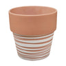 Terracotta Swirl Pot Small 7" x 7" - Evergreen Home and Floral