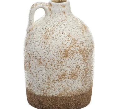 Allstate Terracotta Vase Antique Cream 7" - Vases Merchandise
