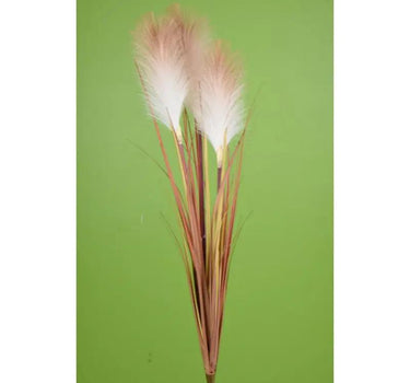 Direct Export Reed Grass Bush Natural 30" - Artificial Non-Flowering Plants Silk