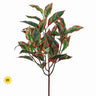 Regency UV Cordyline Bush Red-Green 21" - Artificial Non-Flowering Plants Silk