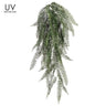 Allstate UV & FR Boston Fern Hanging Bush 34" - Artificial Non-Flowering Plants Silk