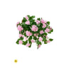 Regency UV Hydrangea Hanging Bush Light Pink 27" - Artificial Flowering Plants Silk