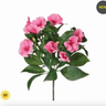 Regency UV Impatiens Plant Hot Pink 10" - Artificial Flowering Plants Silk