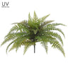 Allstate UV Leather Fern Bush 27" x 18" - Artificial Non-Flowering Plants Silk