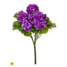 Regency UV Real Touch Geranium Bush Purple 17" - Silk