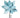 Velvet poinsettia stem, light blue silk artificial flower, 22in Direct Export