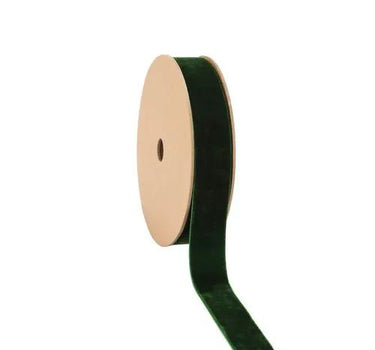 La Ribbons Velvet Ribbon Spruce 1"Wx10yd - Ribbons & Trim Ribbon