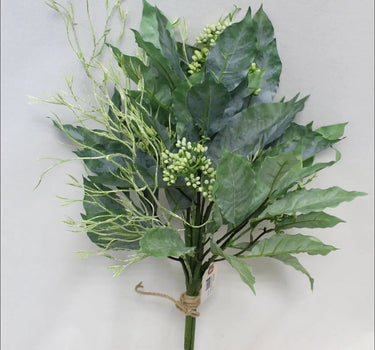 Supreme Viewing Leaf/Berry Bundle Green 22" - Uncategorized Silk