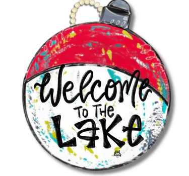 DK Designs "Welcome To The Lake" Bobber Door Hanger - Decor Merchandise