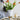 A&B White-Gold Ceramic Bow Vase 6" x 12 - Vases Merchandise