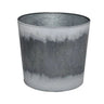 SNK White Wash Galvanized Pot 8"H x 9"D - Uncategorized Merchandise