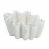 White Wavy Planter 10" - Evergreen Home and Floral